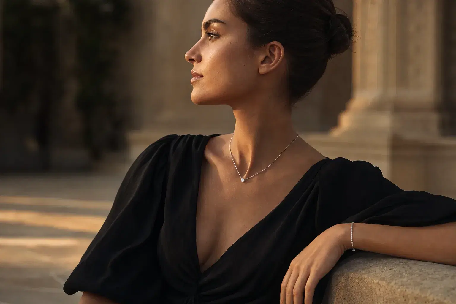 Outdoor luxury jewellery campaign