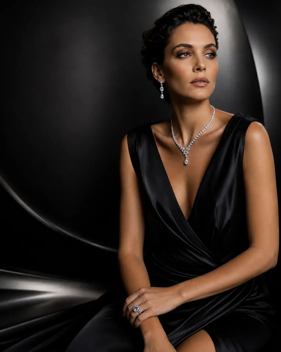 Necklace Try-On generated model